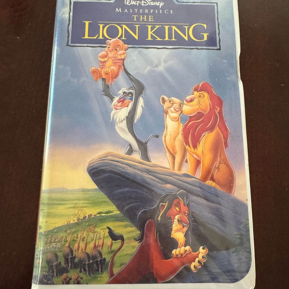 Disney The Lion King VHS with Vibrant Colors